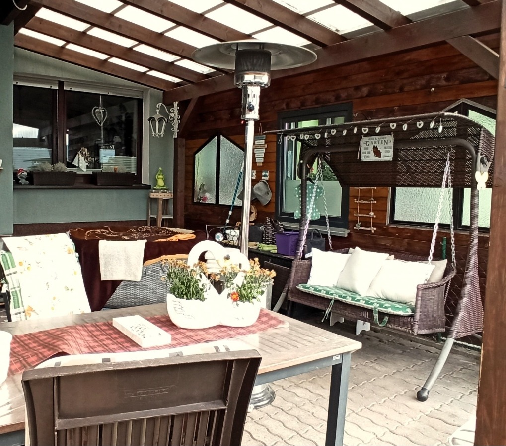 Die Überdachte und Wettergeschütze Terrasse