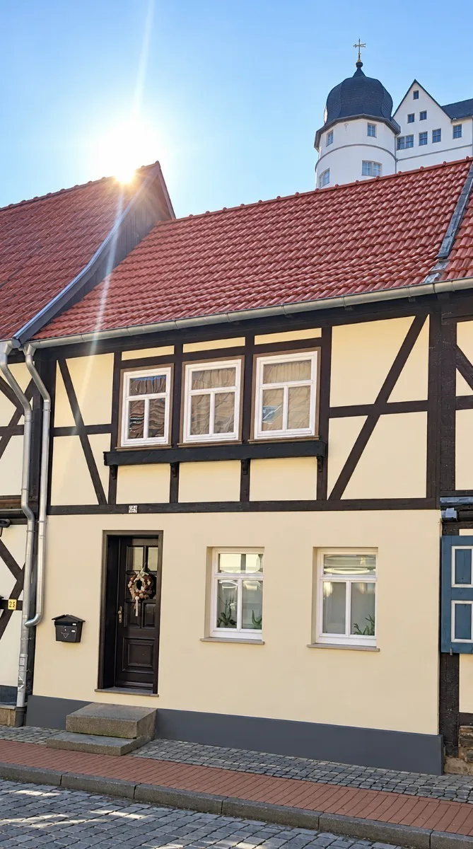 Das Fachwerkhaus-Ansicht von vorne