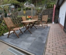 Gemütlicher Sitzbereich auf dem Hof - Charmantes Fachwerkhaus mit Dachterrasse & Schlossblick-bezugsfertig in Stolberg (Harz)