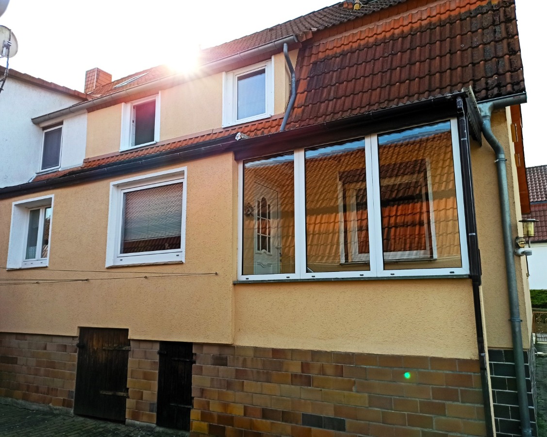 Die Rückansicht des Hauses