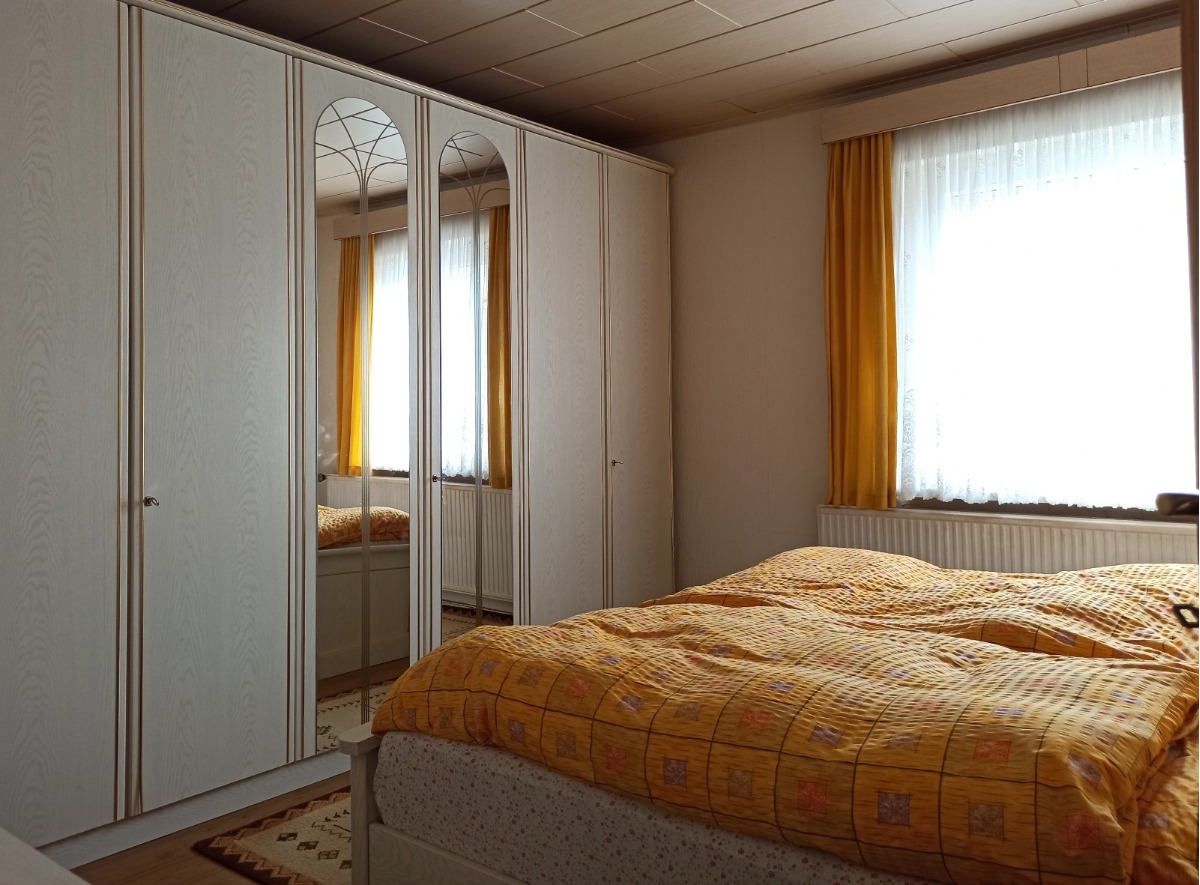 Das Schlafzimmer im Erdgeschoss