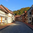 Blick in die Niedergasse - Fachwerkhaus mit Sonnenterrasse, naturnah in Stolberg (Harz) zu verkaufen