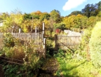 Blick in den Garten - Fachwerkhaus mit Sonnenterrasse, naturnah in Stolberg (Harz) zu verkaufen