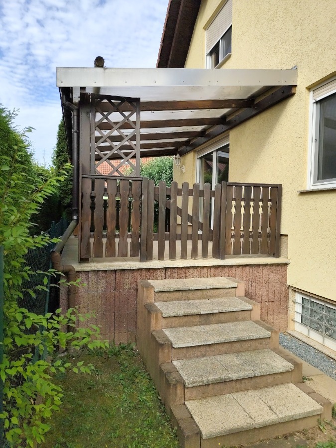 Die Terrasse-Zugang von zwei Seiten