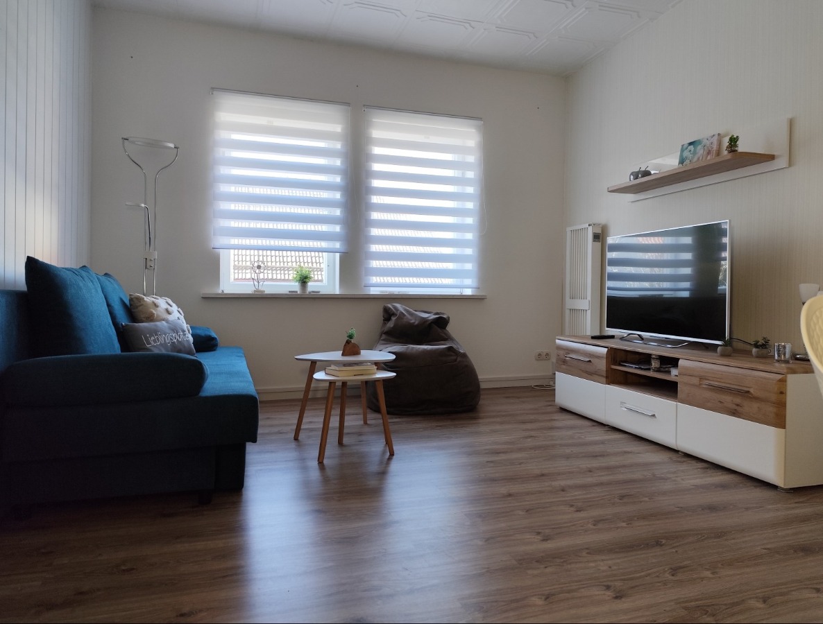 Das modern eingerichtete Wohnzimmer