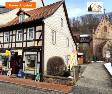 +RESERVIERT +Fachwerkhaus / Wohnhaus mit Ladengeschäft im schönen Wandergebiet von Stolberg im Harz, 06536 Südharz, Reiheneckhaus