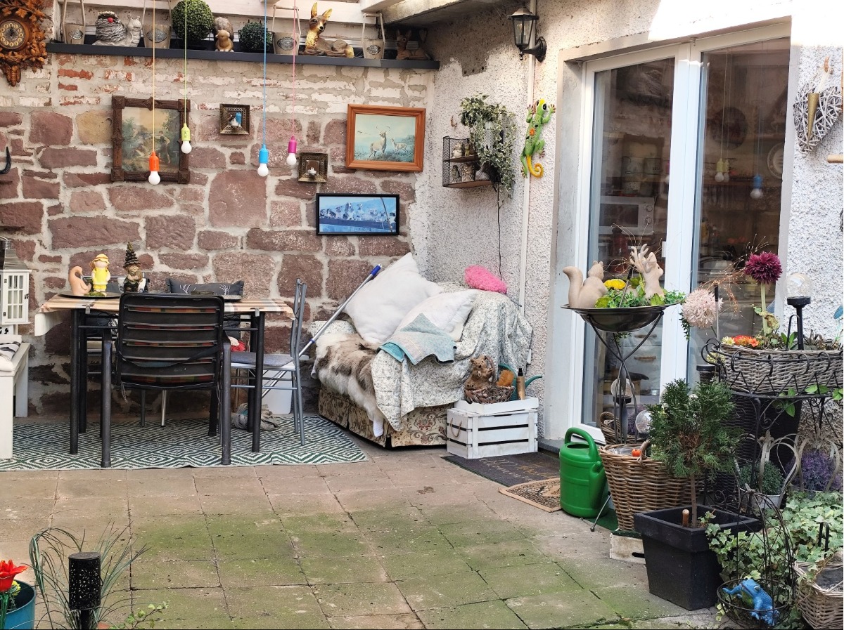 Zugang zur Terrasse, von der Küche