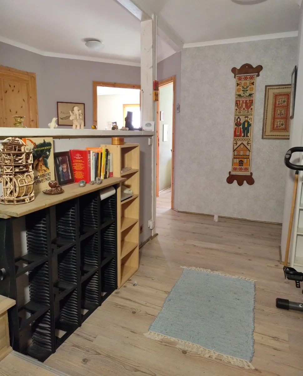 Der helle Flur im Obergeschoss