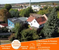 Luftaufnahme- Familienhaus und Pension in Roßla