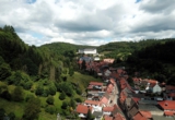 Panoramablick Stadt Stolberg im Südharz - FACHWERKHAUS MIT SONNENTERRASSE UND SCHLOSSBLICK IN STOLBERG (HARZ)