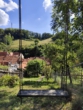 Blick von Garten - Gemütliches Fachwerkhaus in Stolberg Harz zu verkaufen