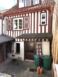 Haus Rückansicht mit kleinem Hof - Gemütliches Fachwerkhaus in Stolberg Harz zu verkaufen