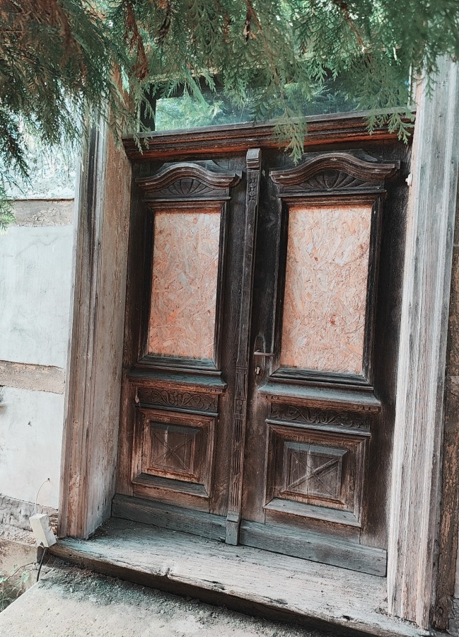 Die historische Haus-Eingangstür