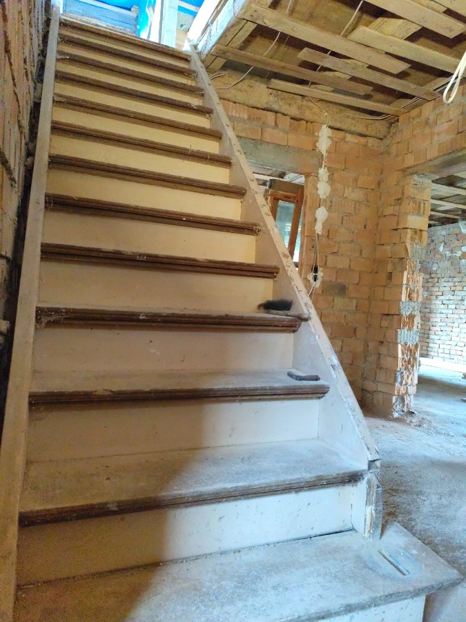 Treppe ins ausgebaute Dachgeschoss
