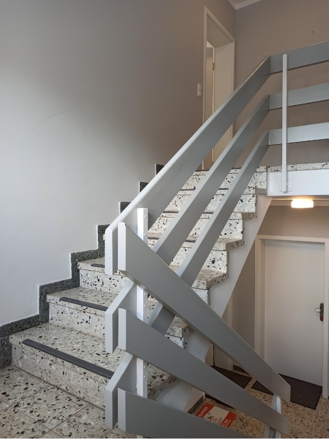 Das gepflegte Treppenhaus