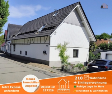 ENTSPANNT IM GRÜNEN+Einfamilienhaus mit Einliegerwohnung in Dietersdorf im Harz, 06536 Südharz, Einfamilienhaus